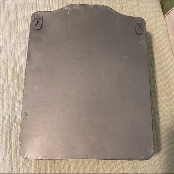 NEW gray metal retro wall mount mail box